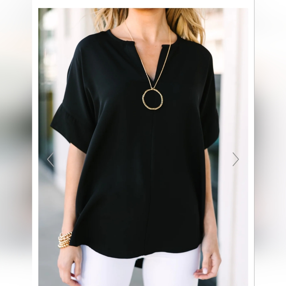This is Why Top from shop the mint boutique. Black. XL